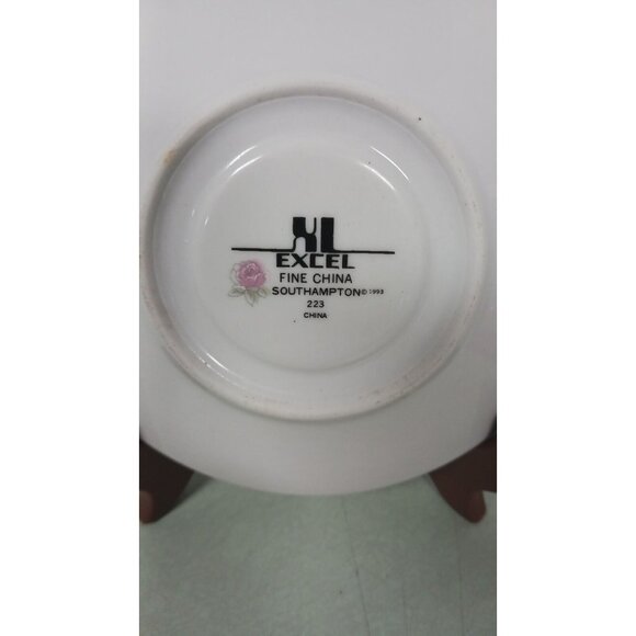 Excel Fine China Southampton Saucer #223 ©1993 Vintage - Picture 8 of 9